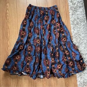 Vintage tiered cotton skirt